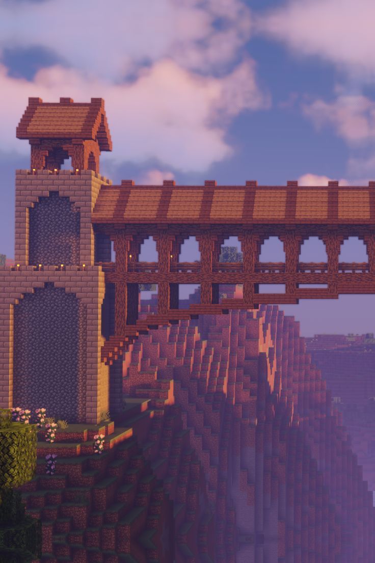 Minecraft Building Ideas | Medieval Bridge | Здания в майнкрафт, Дом в ...