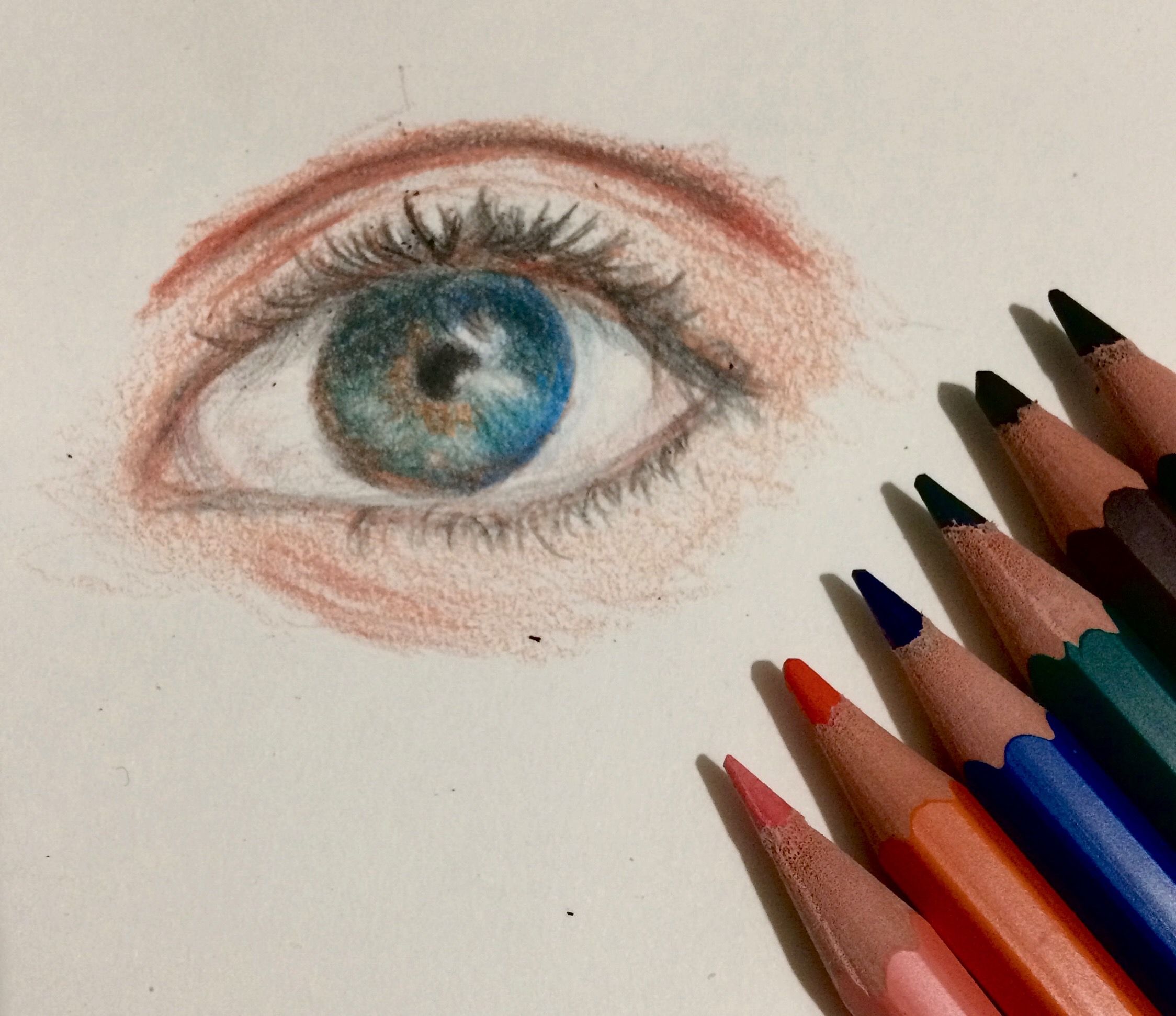 Eyes can always look beautiful even it you draw them with the simplest ...