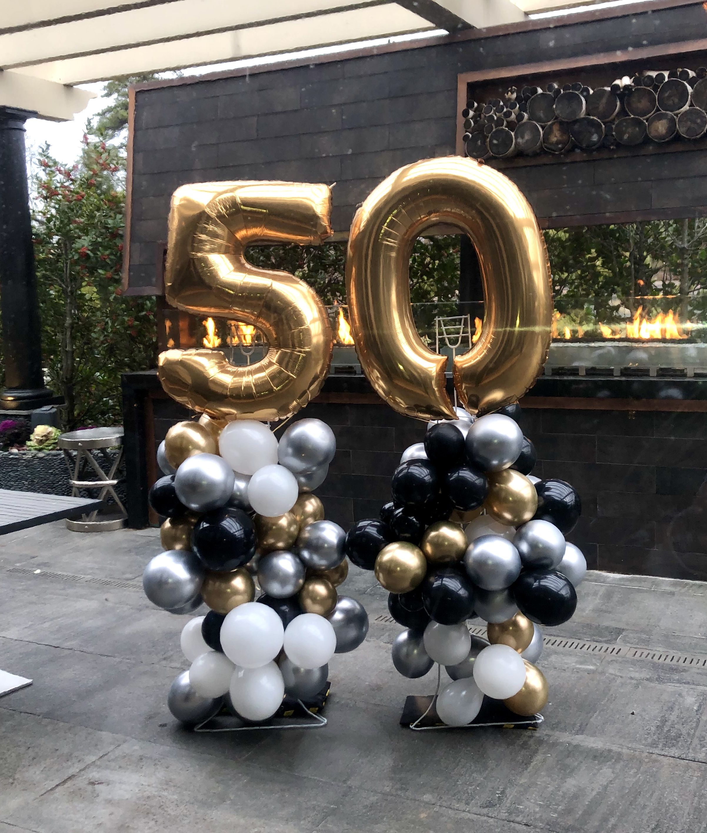 50th birthday party decor #balloon #party decor | 50th birthday ...