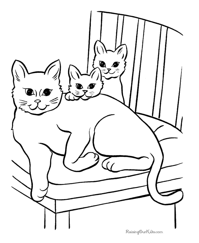 20+ Cat Coloring Page Printable Free