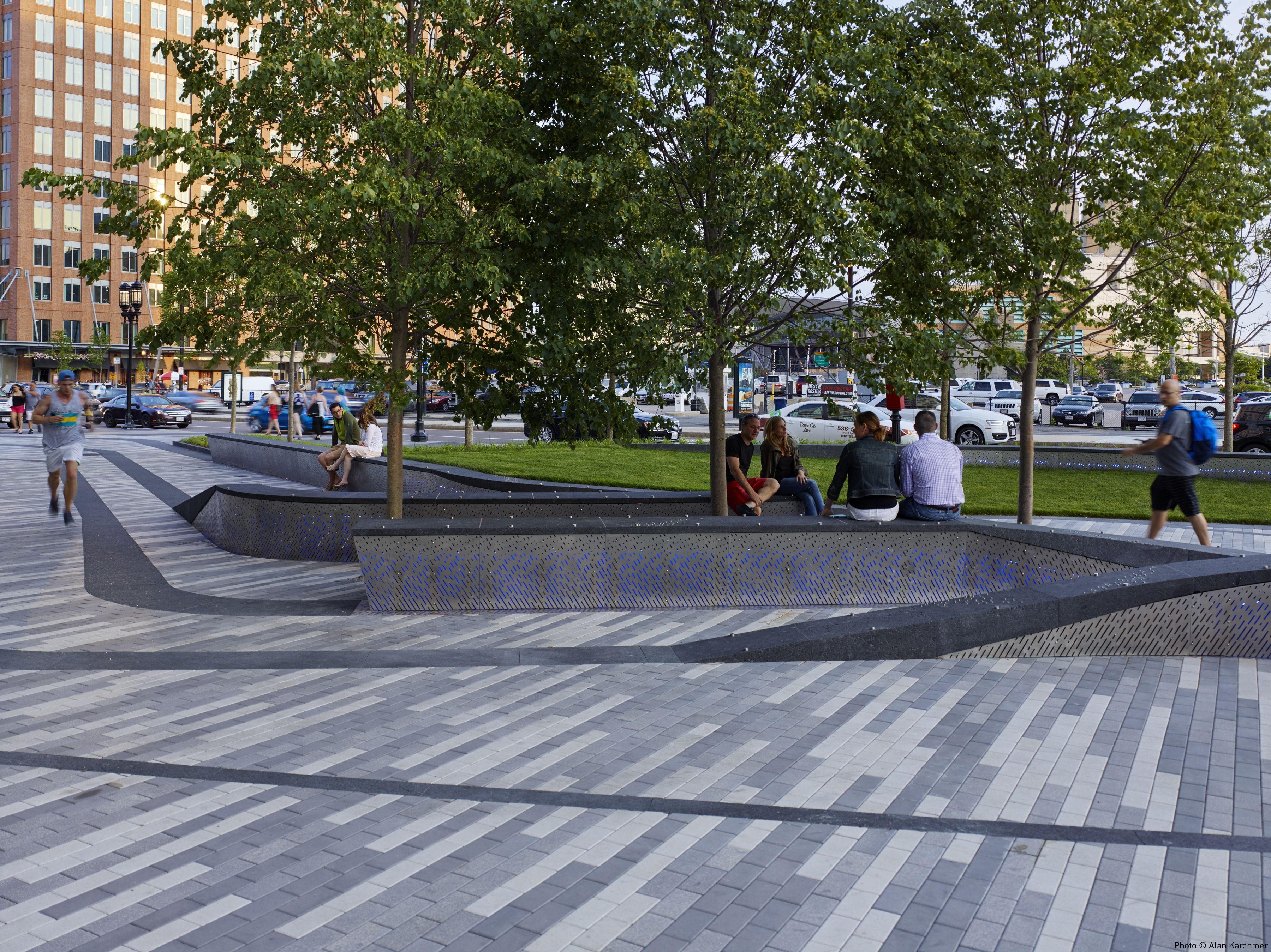 Paving pattern - Mikyoung Kim Design Pier 4 Plaza in Boston’s Seaport ...