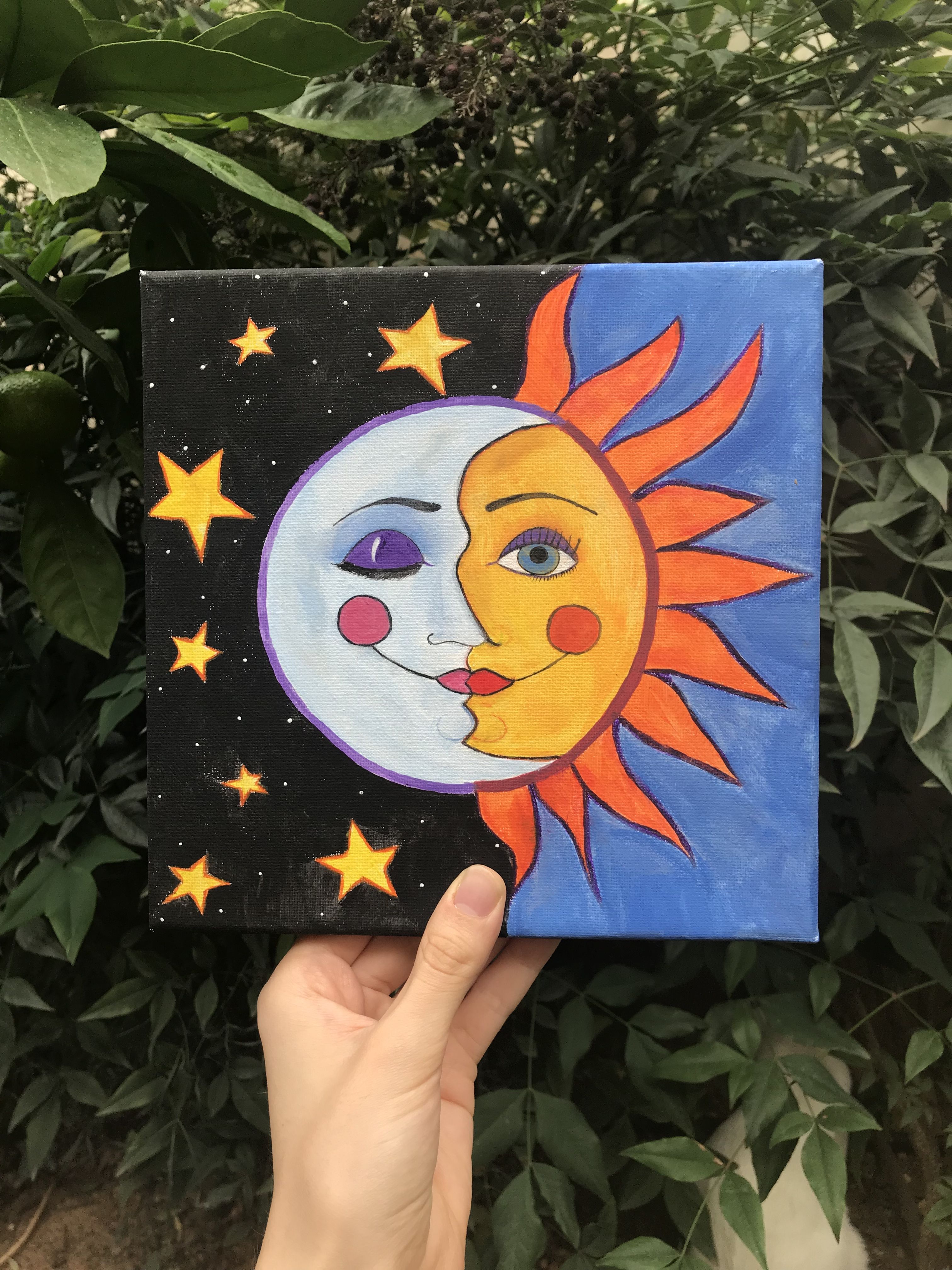 Moon And Sun Painting