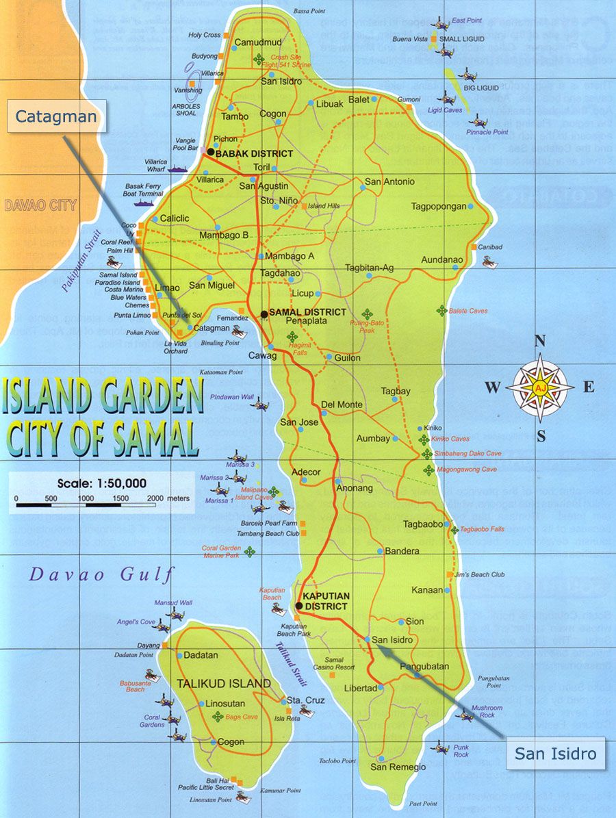 Samal Island Travel Guide | Way Philippines Philippine Map, Tourism ...