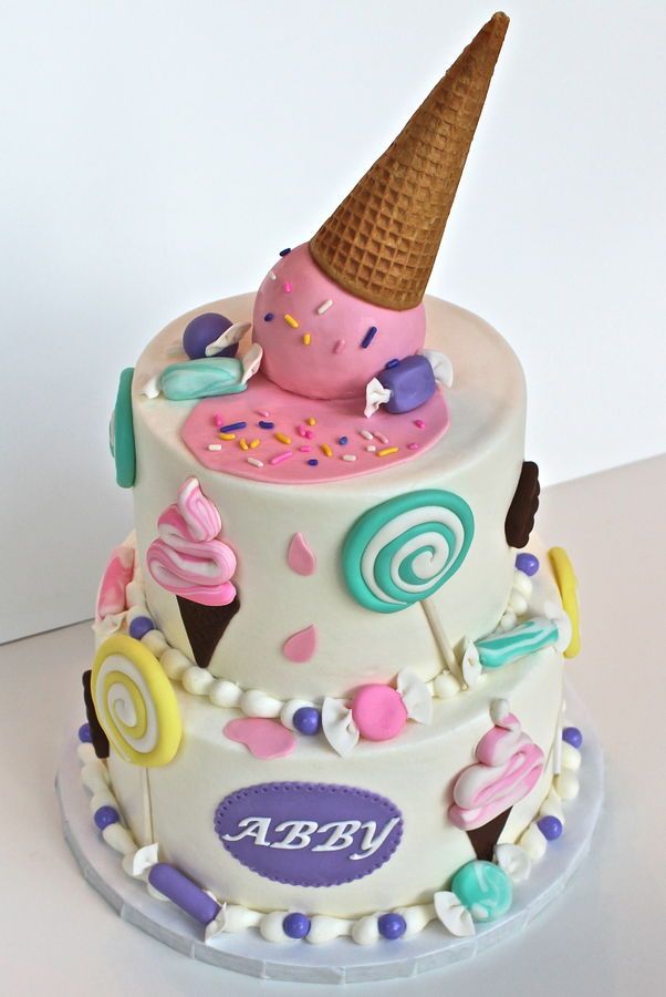 Children's Birthday Cakes | Ice cream birthday cake, Cake decorating ...