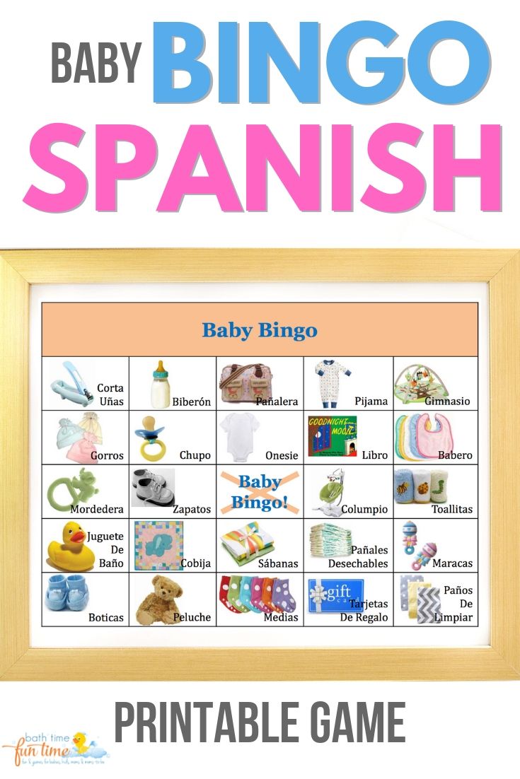 80 Juegos Para Baby Shower - Bingo Para Baby Shower En Español | Baby ...