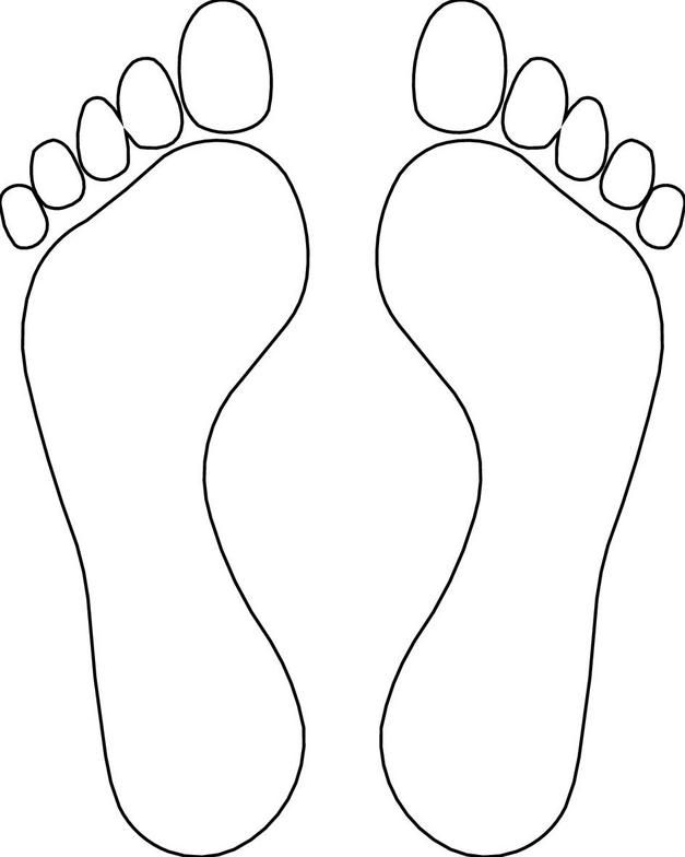 Feet Outline Clipart