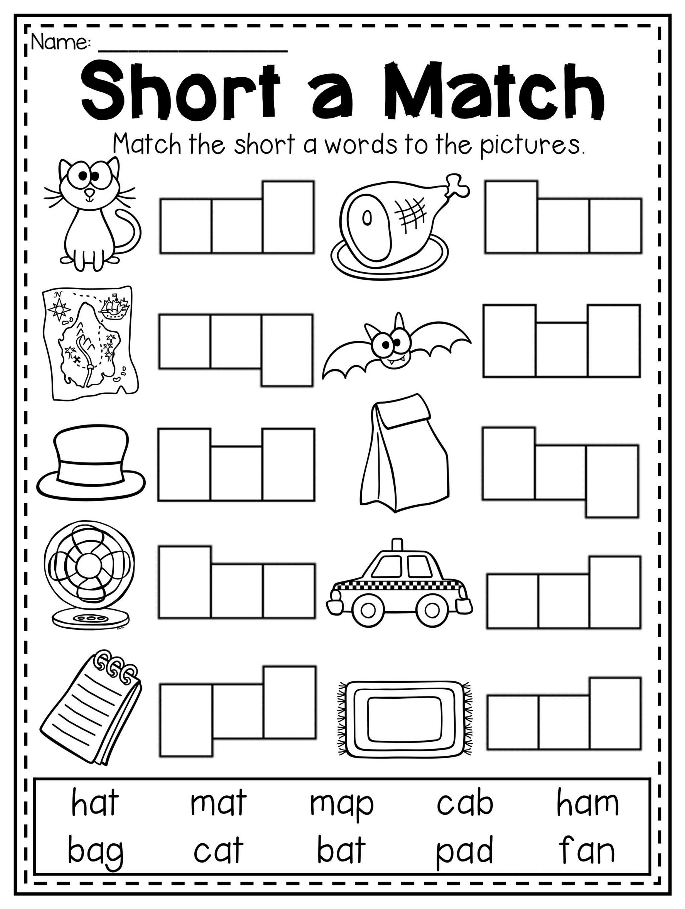 Cvc Words Worksheets Free Printable