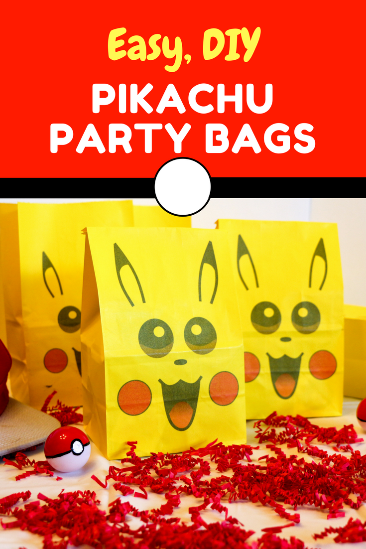 Pokemon Pikachu Party Bags – Free Printable | Party bags, Pokemon ...