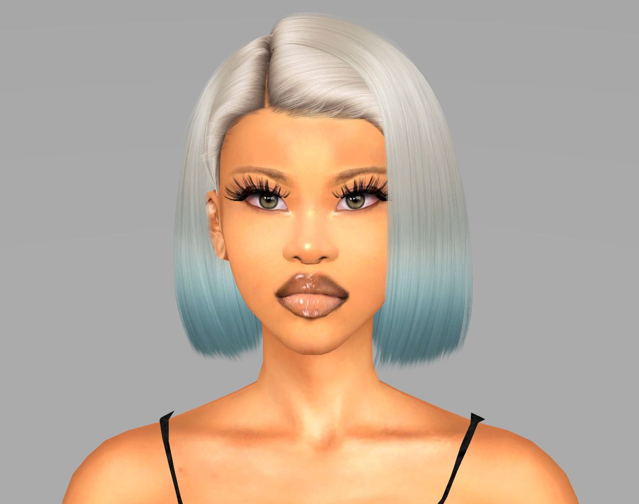 Sims 4 CC Black Skin Overlay