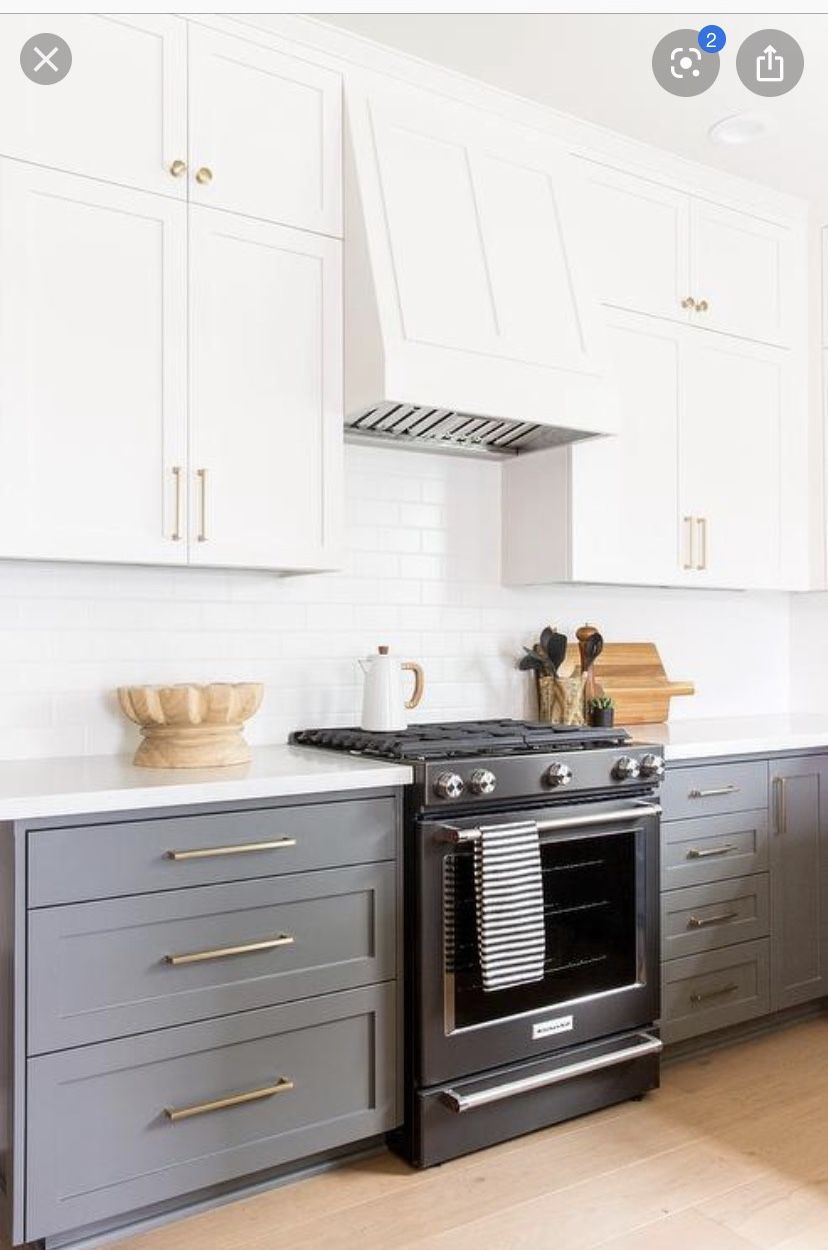 White and grey Kitchen remodel small, Home decor kitchen, Kitchen design