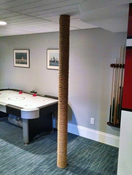 Top 50 best basement pole ideas downstairs column cover designs – Artofit