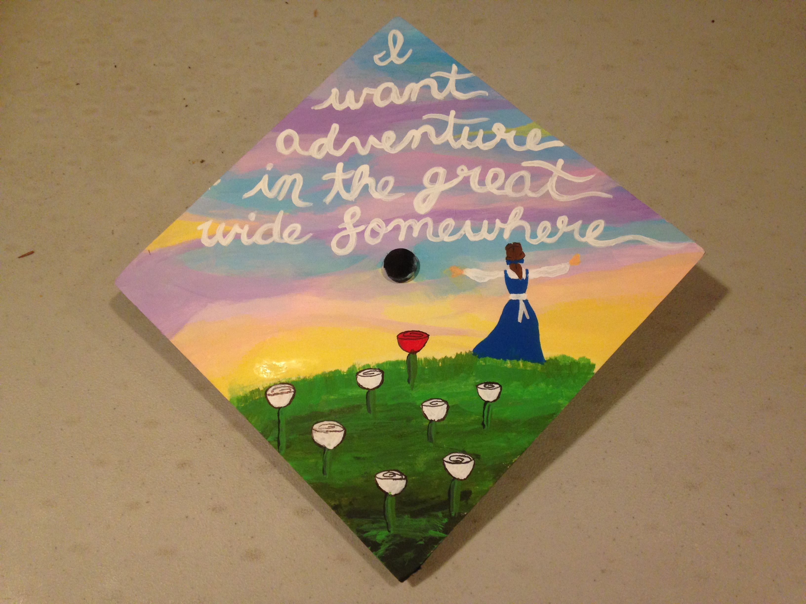 beauty and the beast graduation cap Disney Graduation Cap, Graduation ... image.