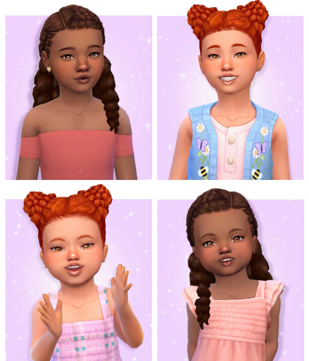 Sims 4 cc kids hair pack - bxelist