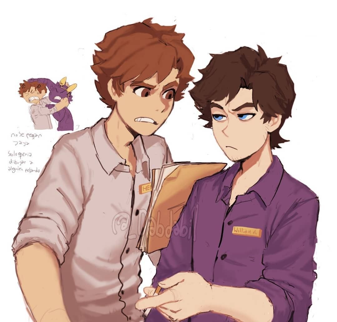 Henry Emily and William Afton Fnaf Comics, Fnaf 1, Anime Fnaf, Fine ... image.