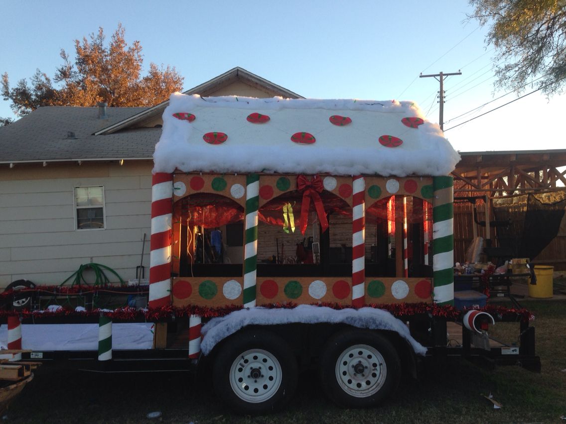 Christmas Parade Float -Gingerbread house | Christmas parade, Holiday ...