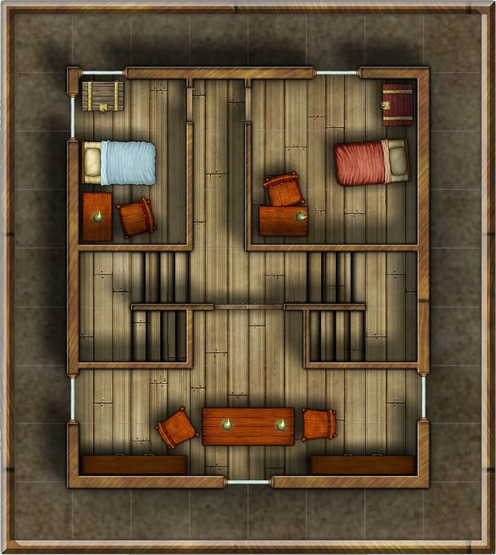 Foxglove Townhouse Second Floor | Tabletop rpg maps, Dungeon maps, Dnd ...