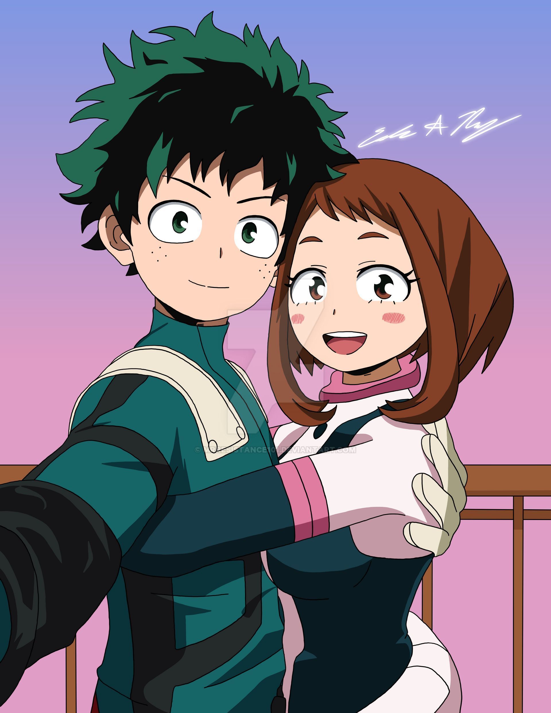 Uraka X Deku Kiss