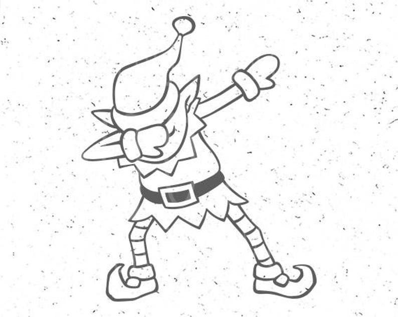 Dabbing SVG Dabbing Elf Svg File Dabbing Santa Dabbing SVG Dab | Etsy ...