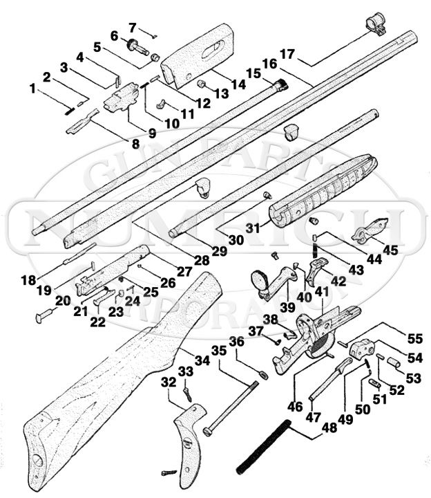 Remington Model 1100 Schematic