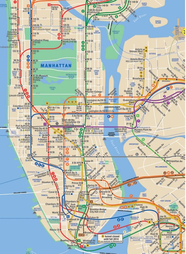 Nyc Subway Map Manhattan Only Printable Free Printable Maps | Images ...