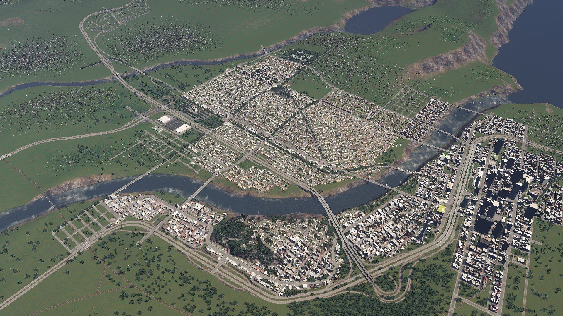 Best Map For City Skylines My city is starting to look realistic! : CitiesSkylines | City, City