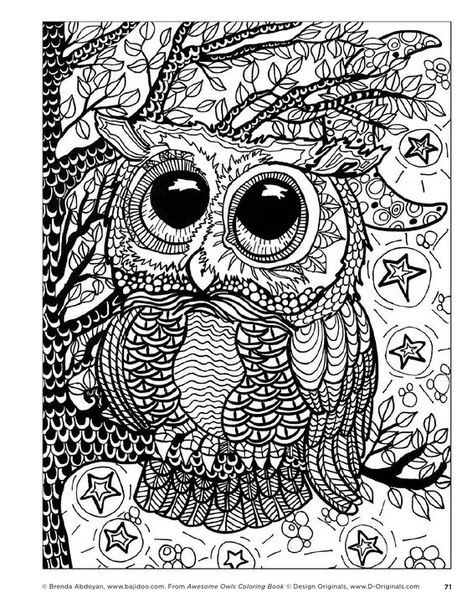 Pin by Sheryl Wilde on Coloring Pages | Owl coloring pages, Mandala ...