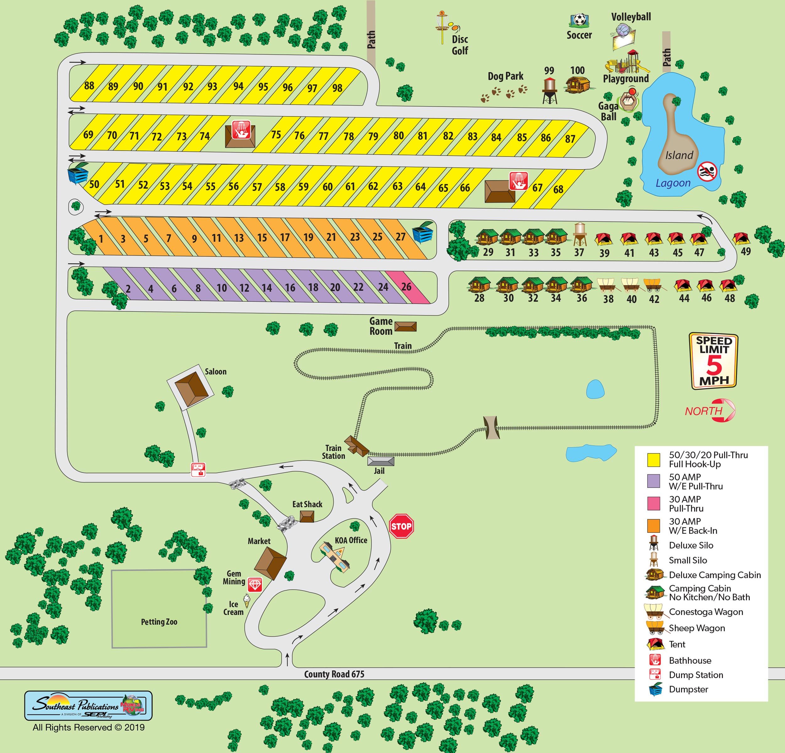 Campground Site Map | Florida campgrounds, Pet friendly cabins, Cabin ...