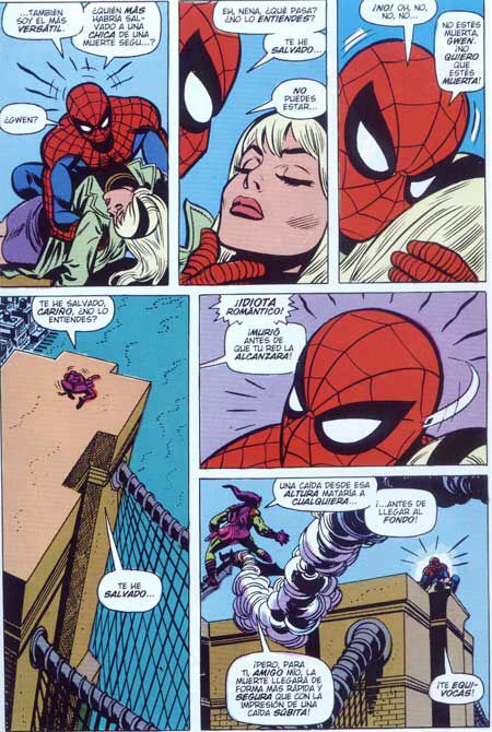 La muerte de Gwen Stacy parte 2 | Marvel comics art, Spiderman comic, Comic  book art style