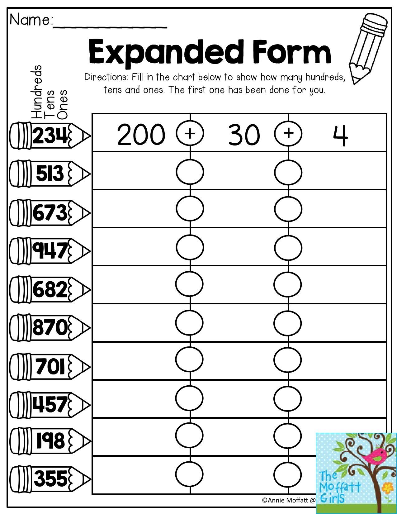 Math Expanded Form