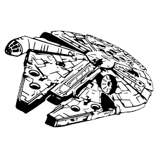 Image Result For Millennium Falcon Clipart Black And White