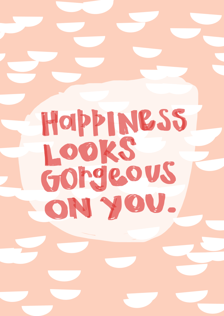 Happiness Cards on Etsy!!! | Printable art, Etsy, Looking gorgeous