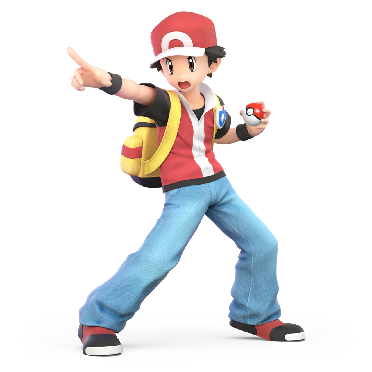 Pokémon Trainer (Red variation) as he appears in Super Smash Bros ...