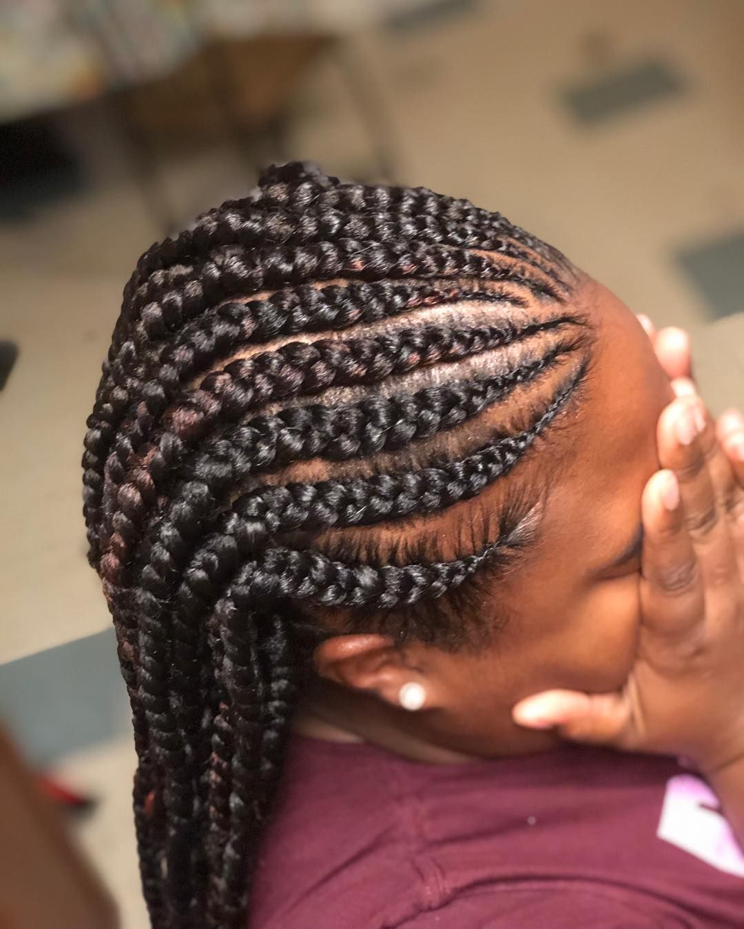 🎓Cosmetologist 🌸💇🏽 #chapter21🤪 on Instagram: “Nice & Neat #feedinbraids ...