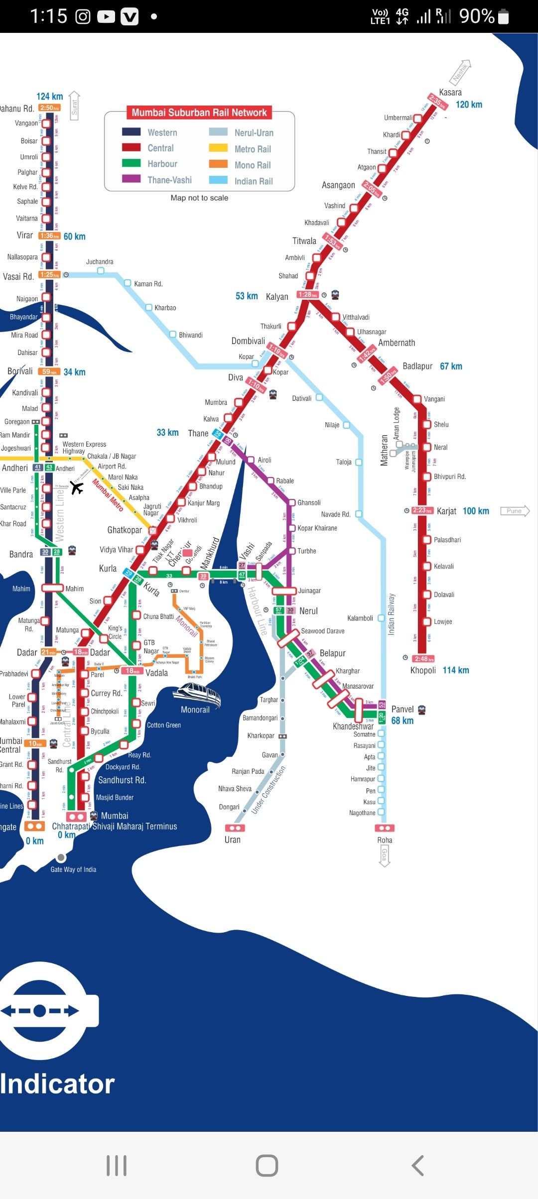 Pin by b.n.ambure on mumbai local train map | Train map, Local train ...