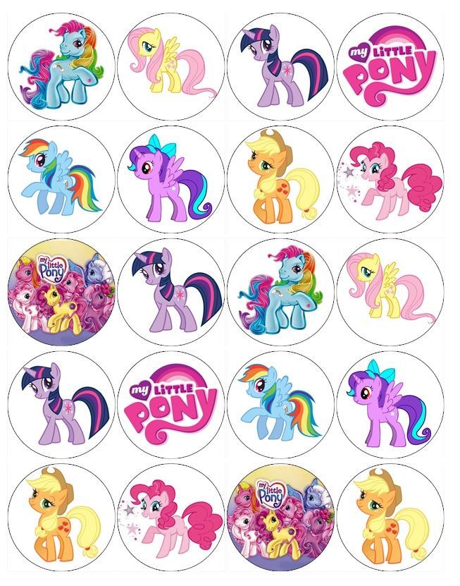 Free Printable My Little Pony Cupcake Toppers - FREE PRINTABLE TEMPLATES