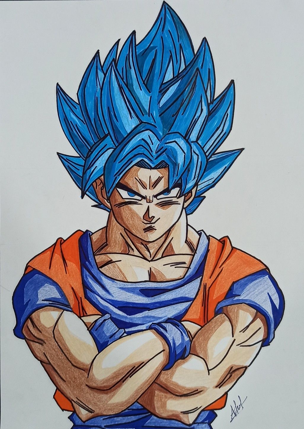 goku colour pencil art | Goku drawing, Colorful drawings, Spiderman ...