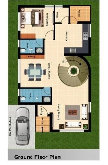 Bungalow House Plans | Bungalow Map Design | Floor Plan India | House ...