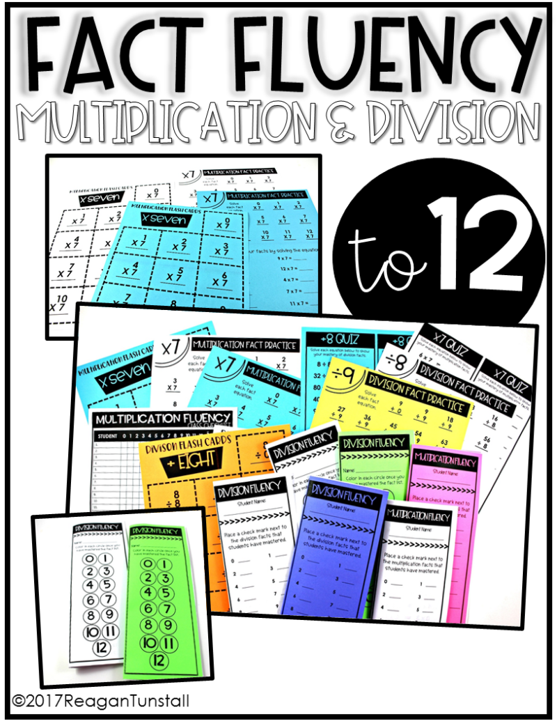 Math Fact Fluency - Tunstall's Teaching Tidbits | Math fact fluency ...