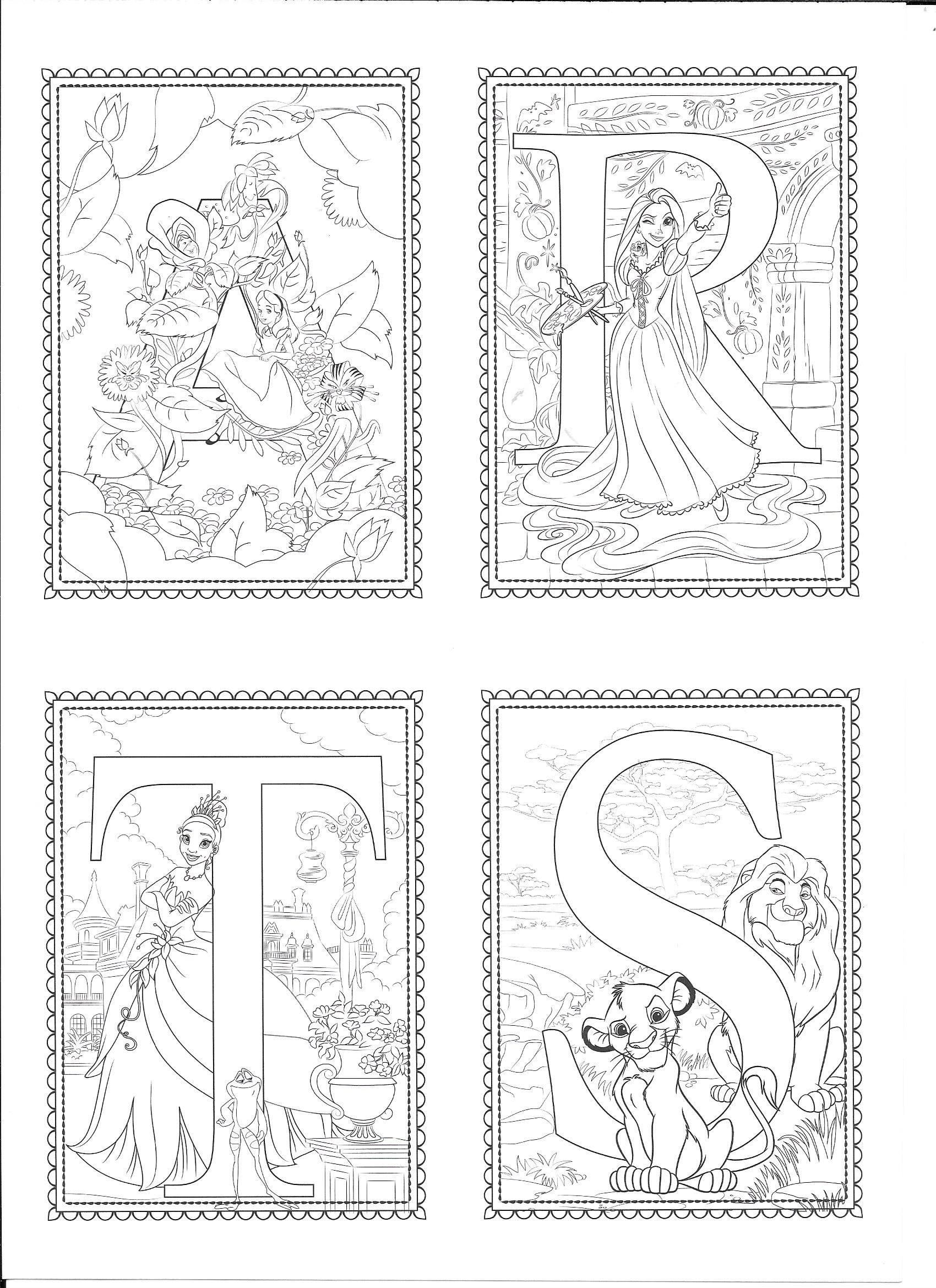 Pin By Michelle Julson On Drawings Disney Alphabet Alphabet Coloring Pages Coloring Pages