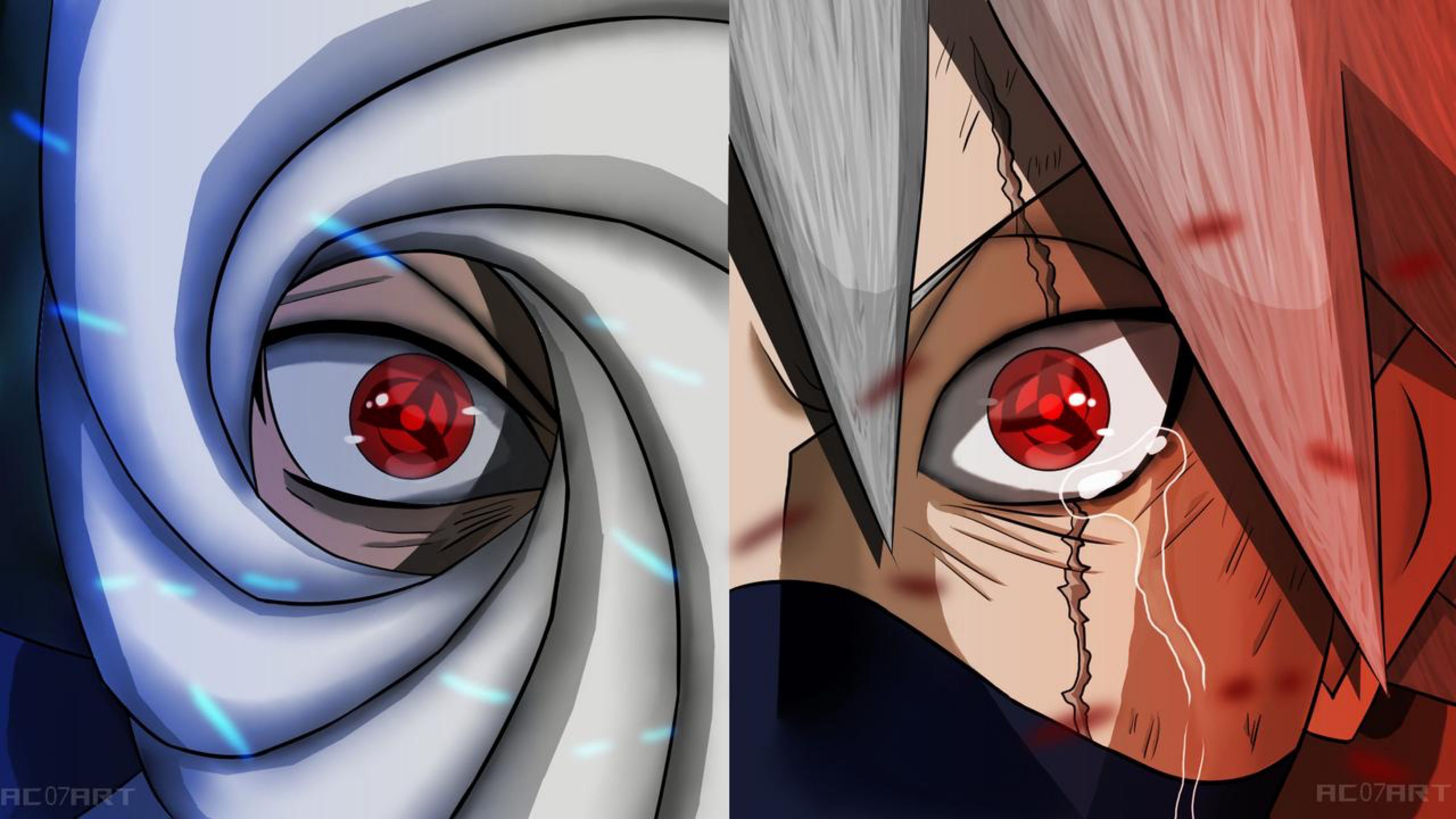 Kakashi And Obito Mangekyou Sharingan By Drawinganimes Fun On ...