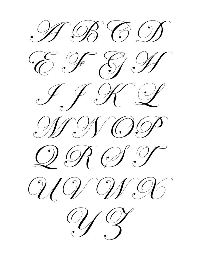 Cursive capital i – Artofit