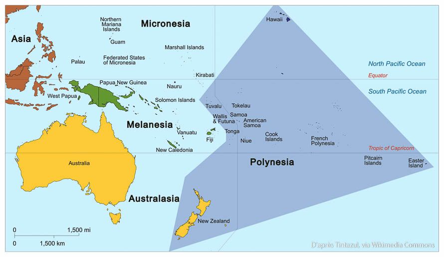 Carte et géographie de la Polynésie French Polynesia, South Pacific ...