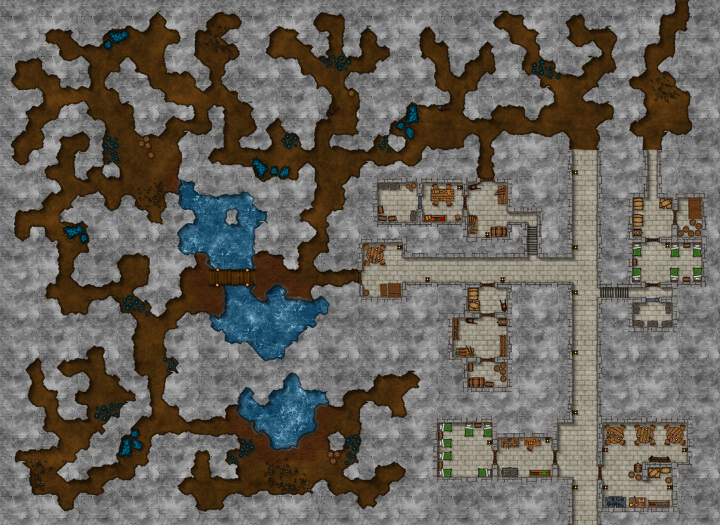 Dwarven Mine 48x35 : battlemaps | Skyrim map, Dungeon maps, Fantasy map