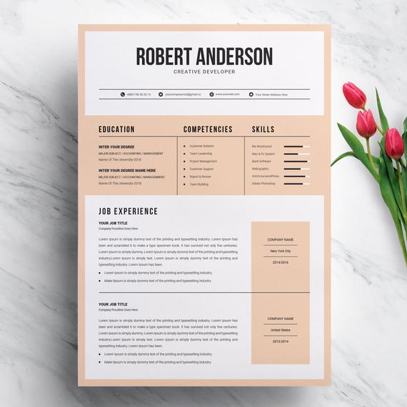 Resume Design Template, Creative Resume Templates, Cv Template ...