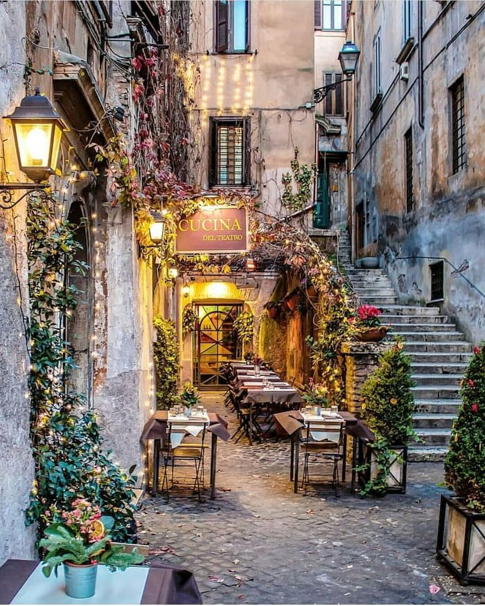  Outdoor  cafe  in Italy Places to travel Italy aesthetic 