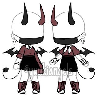 Gacha Life Black Outfits / After designing your characters, enter the ...