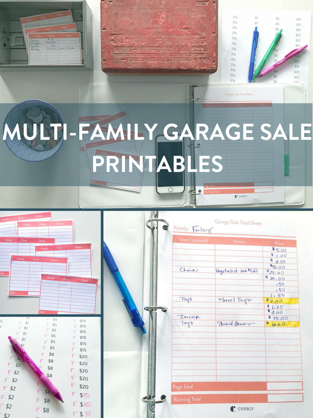 Printables To Help You Pull Off An Organized Multi Family Garage Sale Garage Sale Organization Garage Sales Garage Sale Printables [ 1333 x 1000 Pixel ]