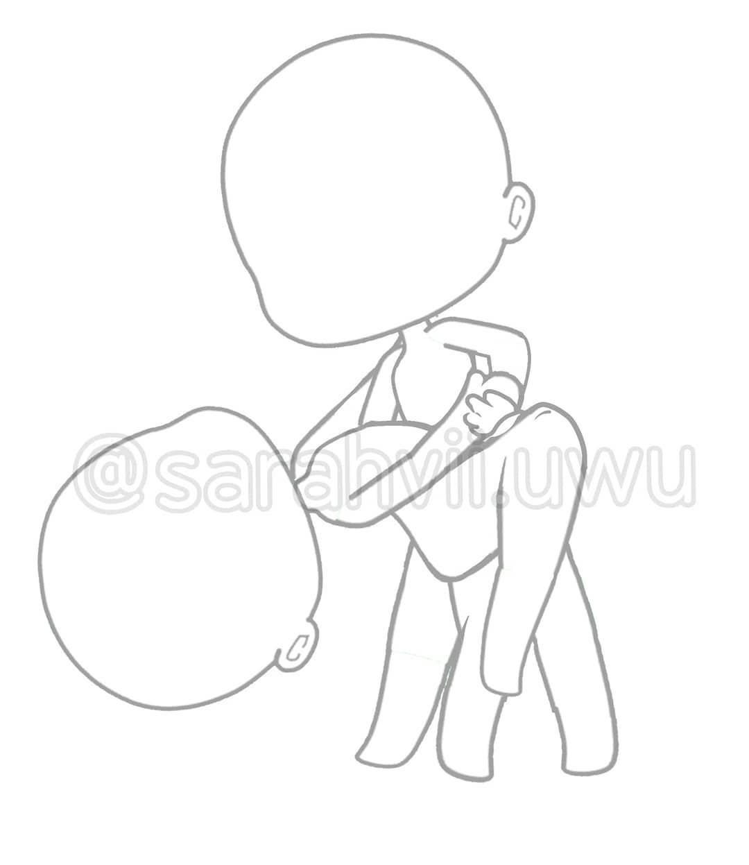 Gacha Custom Poses Base . Custom Gacha Poses | Drawing base, Drawing ...