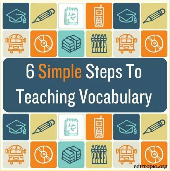 6 Simple Steps To Teaching Vocabulary Vocabulary Strategies, Vocabulary ...