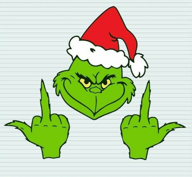 Grinch middle finger svg grinch giving the finger middle finger svg ...